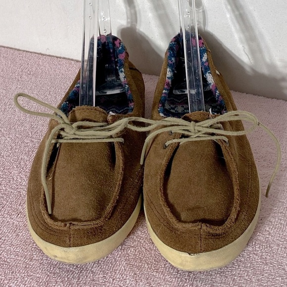 Vans Brown Suede Lace Up Loafers 9.5 - Picture 13 of 13